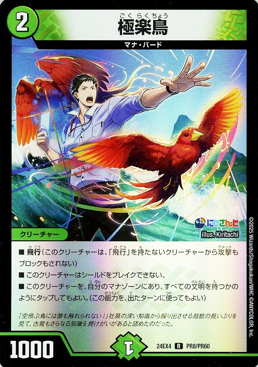 極楽鳥[キラ仕様]【デュエルマスターズトレカお買得価格通販：CBトレコロ】