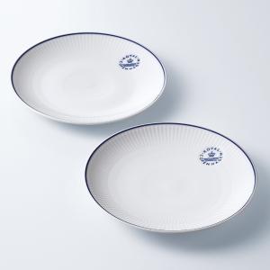 ブルーフルーテッドプレイン スモールスクエアディッシュペア | 商品