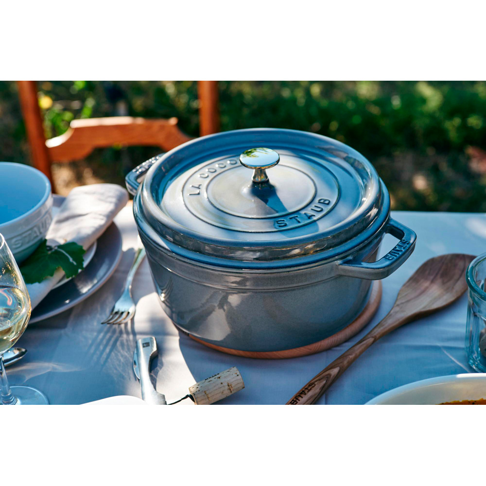 ピコ・ココットラウンド グレー（14cm／16cm／20cm／22cm／24cm