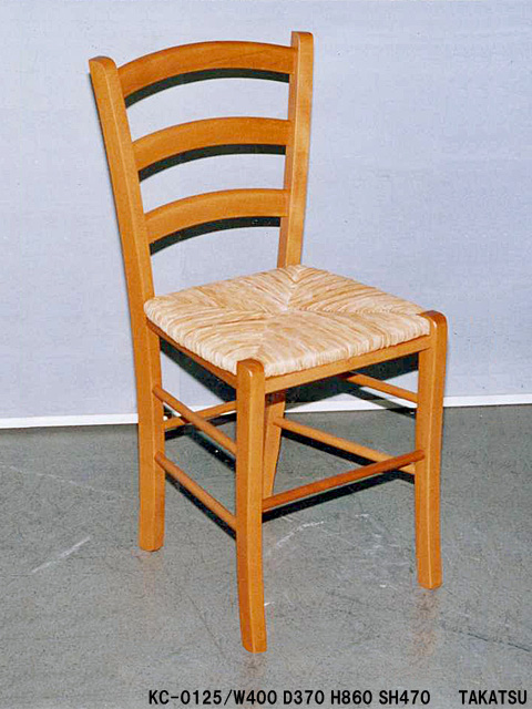 木地色縄編み座木製椅子 – 高津装飾美術株式会社