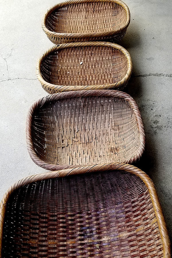 古い竹籠の修理 - 竹虎四代目がゆく！