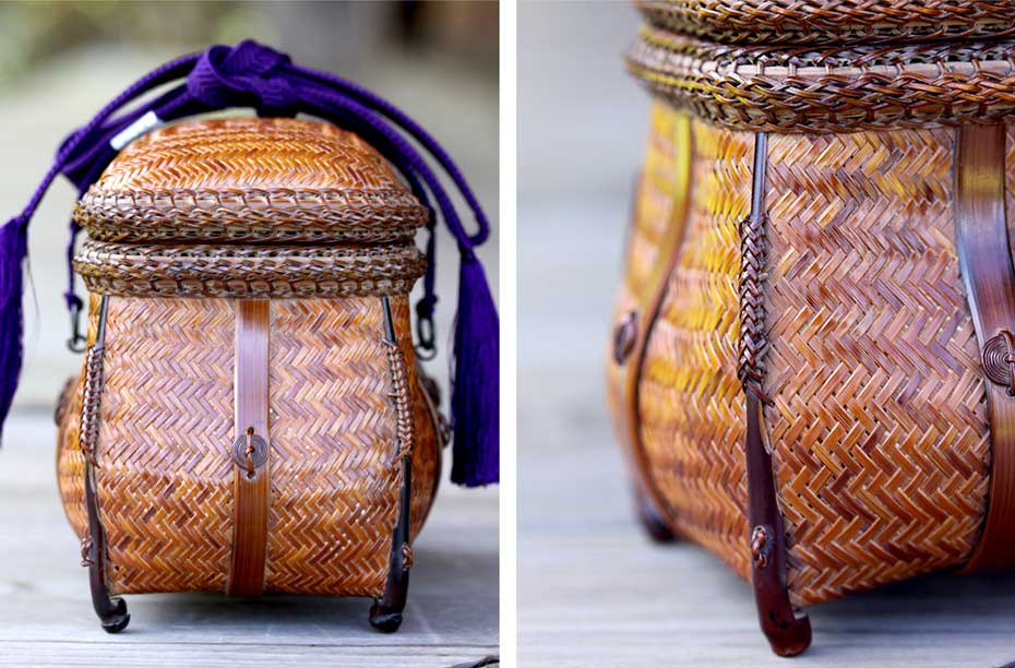 一点限り】 渡辺竹清作 小籠（木の葉） | 虎斑竹専門店 竹虎