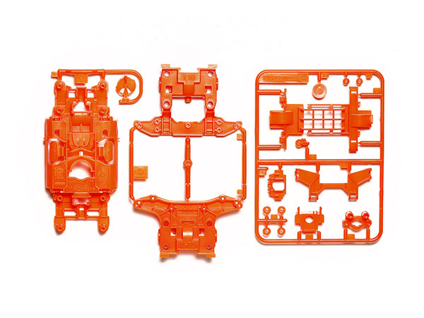タミヤ ミニ四駆ステーション限定 MSカラーシャーシセット (蛍光
