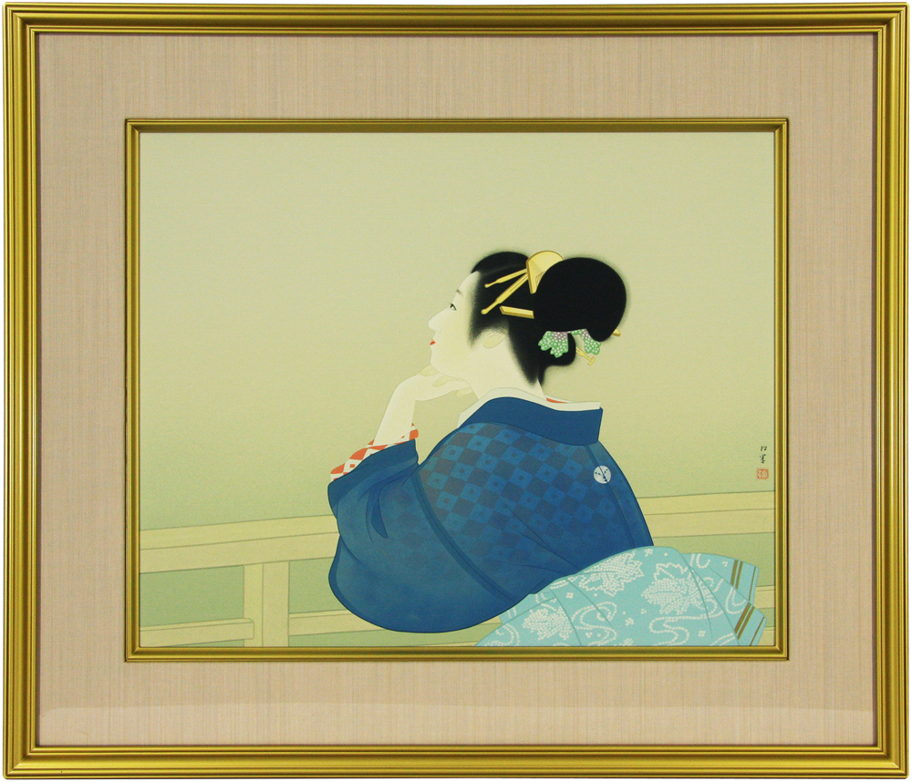 上村 松園 「待月」 Shoen Uemura - 創業36年 美術品販売 Gallery Tanabe