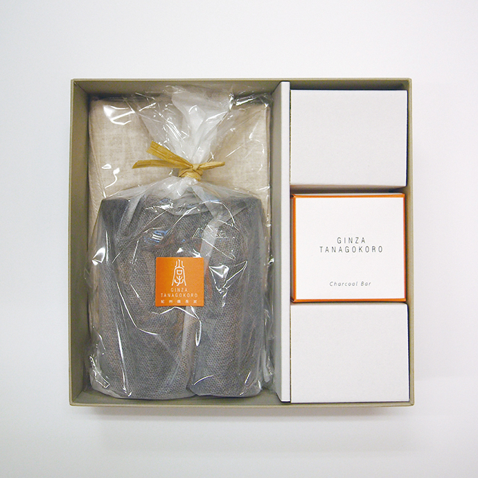 Line / brown [備長炭オブジェ] /銀座紀州備長炭ショップ 掌