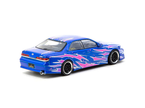 Tarmac Works 1/64 VERTEX Toyota Mark II JZX100 Blue Metallic - GLOBAL6