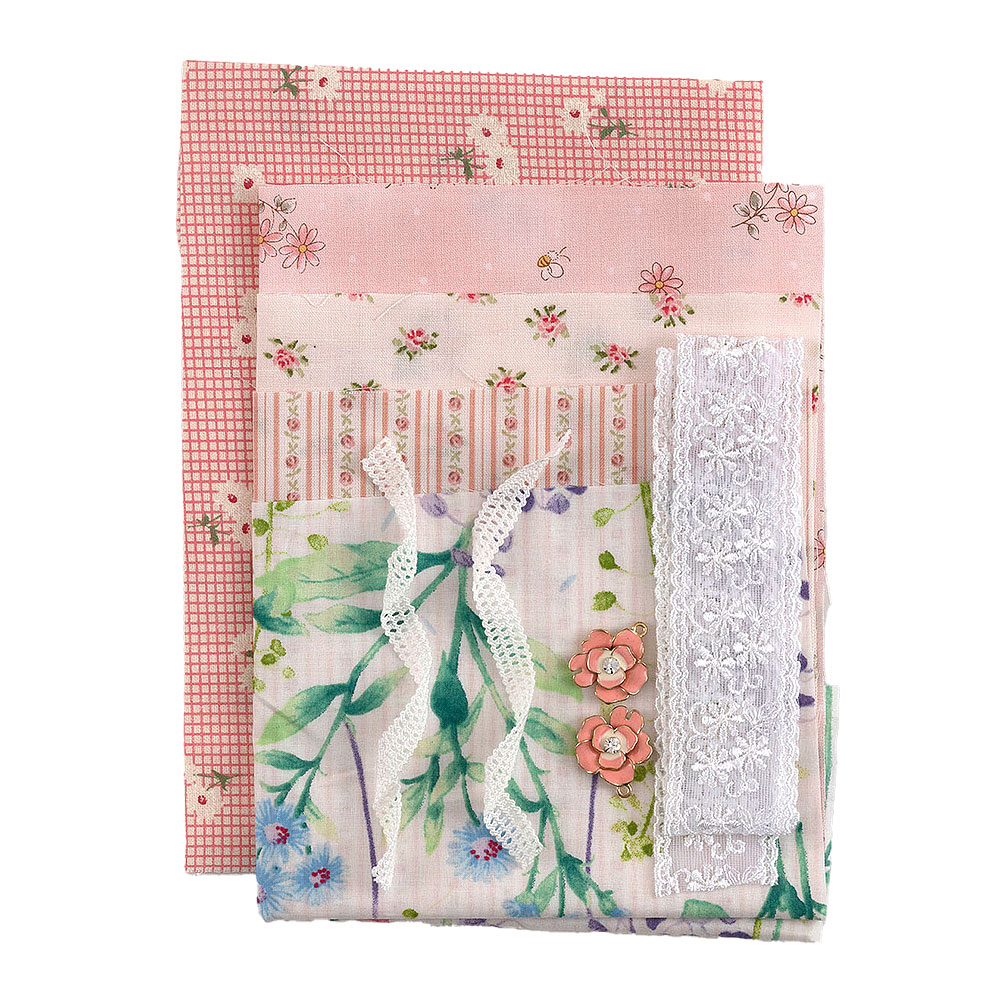 花柄ティッシュカバー（ピンク）: キット｜手づくりタウン by 日本