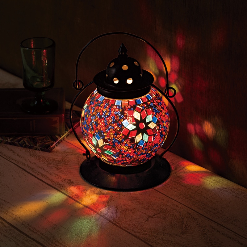 ランタン型モザイクランプ: 完成品・雑貨｜手づくりタウン by 日本