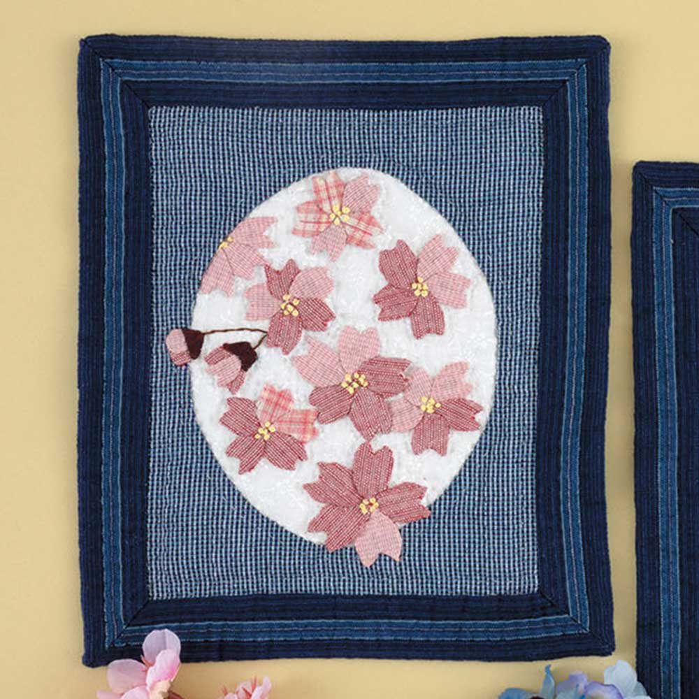 ホビーラホビーレ クロスステッチフレーム［桜のリース］: キット