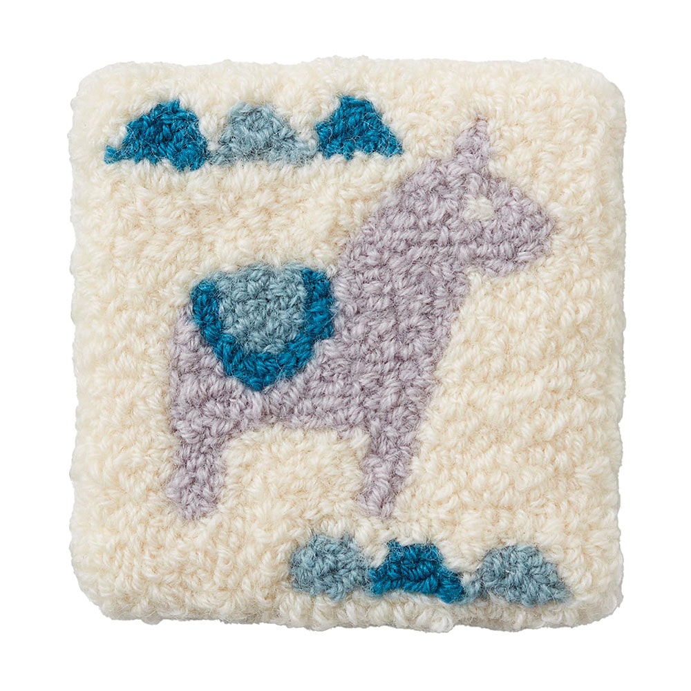 パンチニードルで作るミニラグ リーフ: キット｜手づくりタウン by