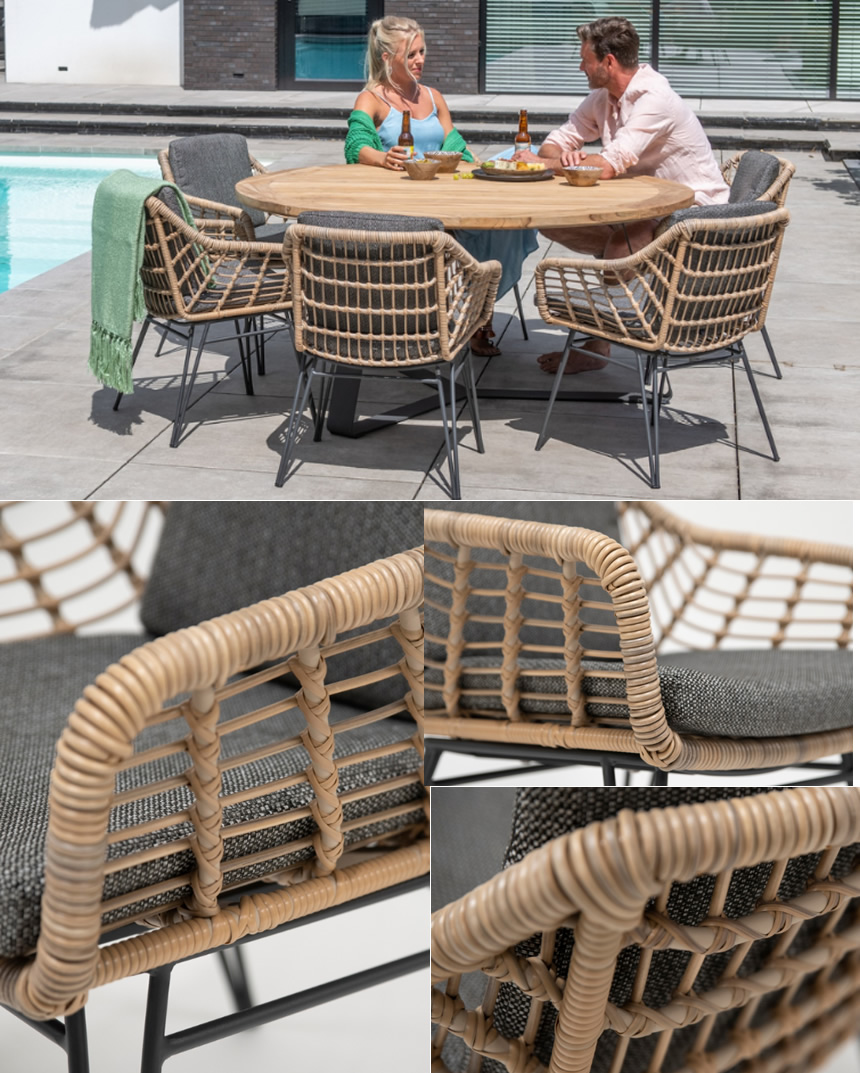 コテージ 人工ラタン ダイニングチェアー + 純正クッション （COTTAGE