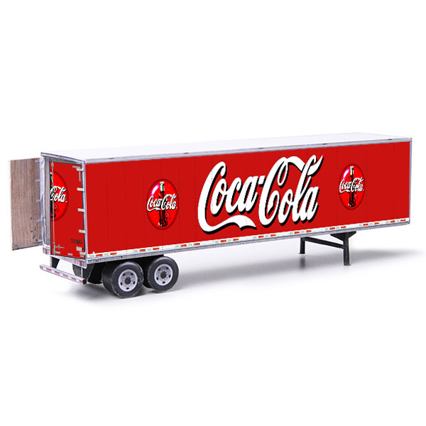 Semi-Trailer Coca-Cola Style Paper Model Kit | Team Track Models