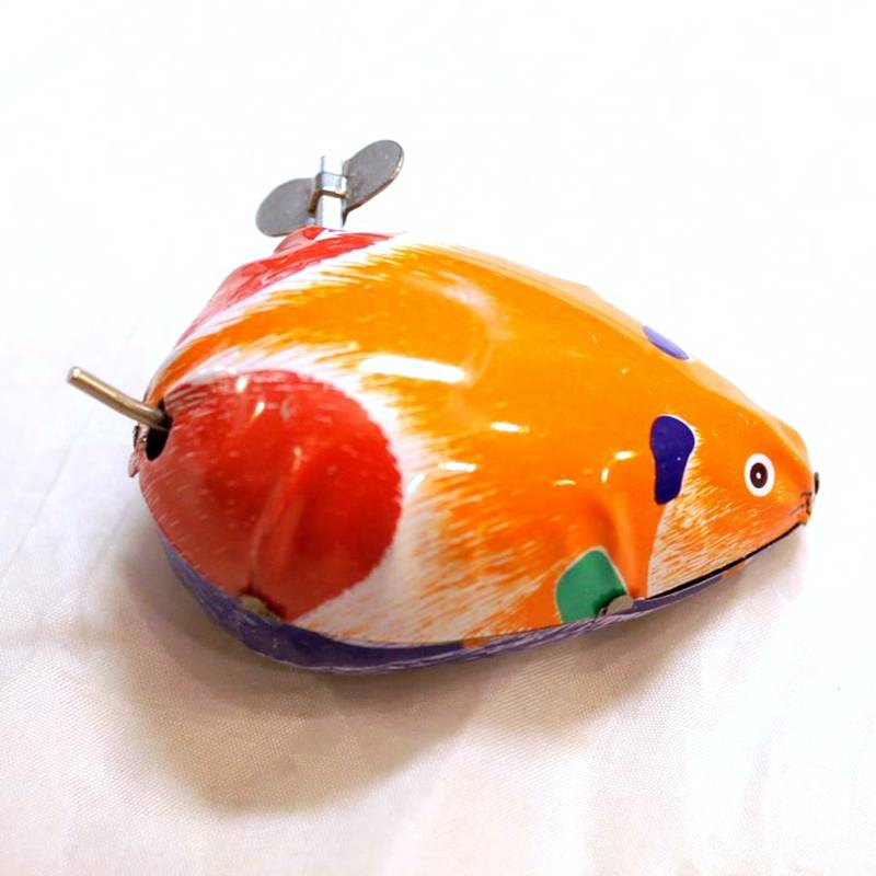 ぜんまい仕掛けブリキ動物「ねずみ 鼠」 - 横浜中華街天宝堂本店