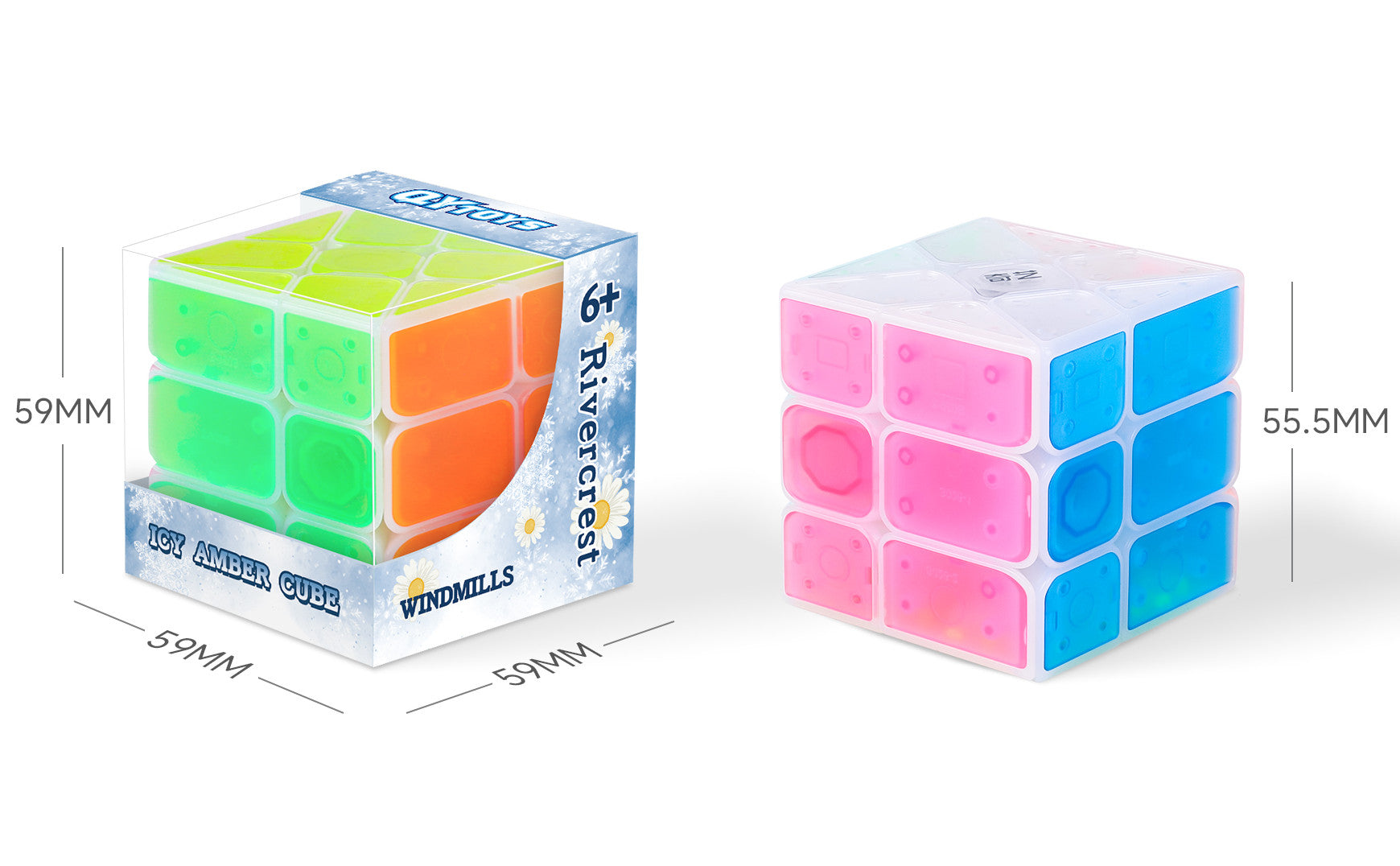 QiYi Windmill Cube (Tiled - Icy Amber) – TheCubicle