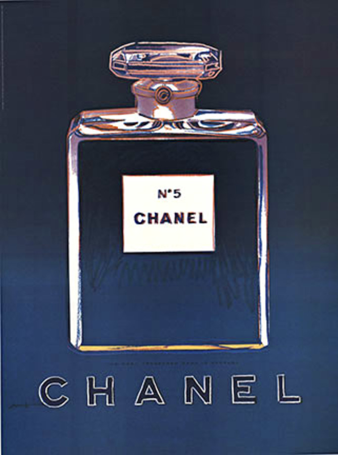 CHANEL NO. 5 Black / Blue | Andy Warhol | The Vintage Poster
