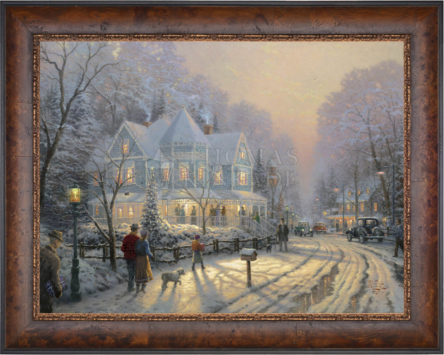A Holiday Gathering - Limited Edition Canvas – Thomas Kinkade Studios
