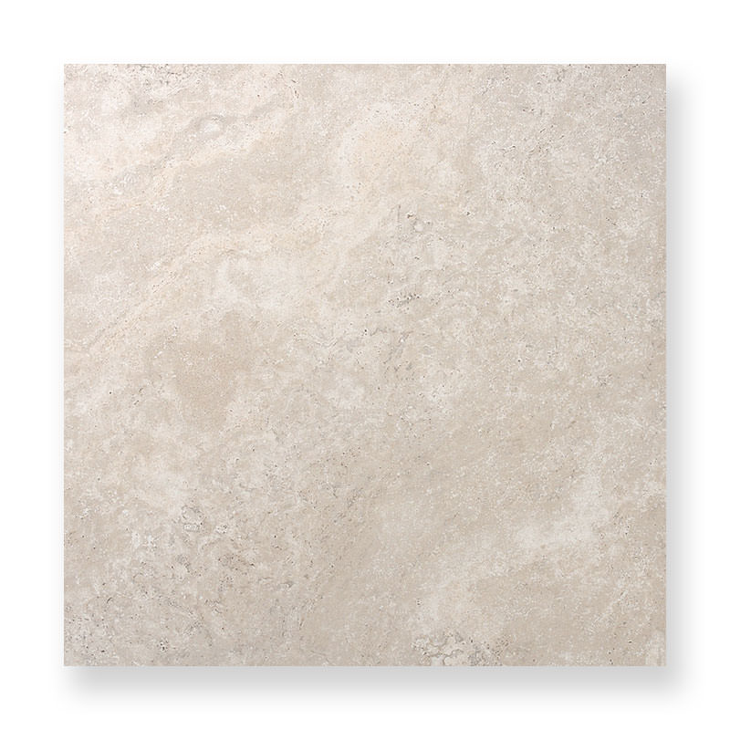 600角平】 大理石調タイル トラバーチン風 アイボリー系 53165EUN