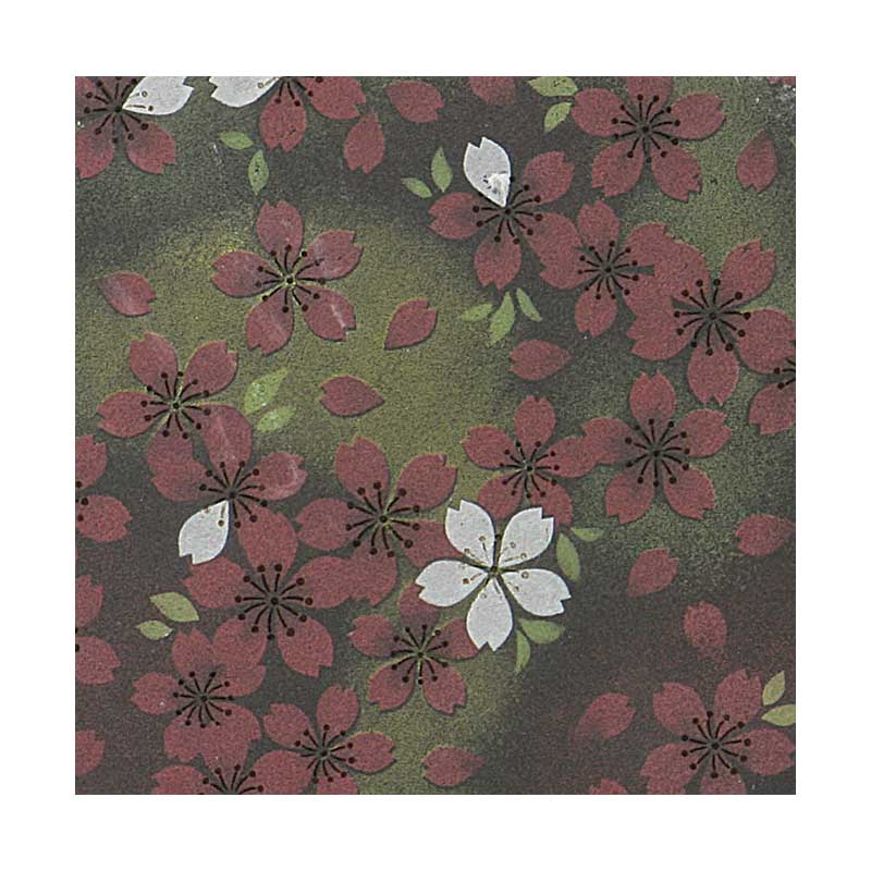 床&壁タイル 古 97角 花柄 色:02/B 22396XIS | タイルライフ リクシル