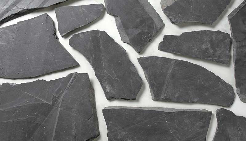 乱形石材 玄昌石(ブラックスレート) 割り肌 29293XRO | タイルライフ