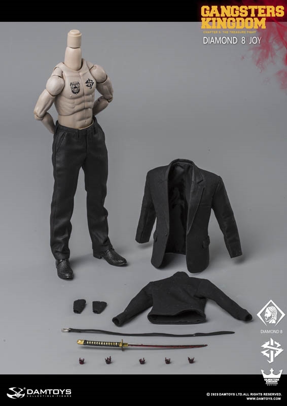 Suit and Accessories - Diamond 8 - Gangster's Kingdom - DAM Toys 1