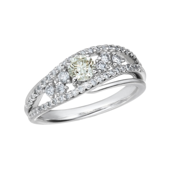 プラチナ鑑定書付ダイヤモンドリング（0.4カラット）(RKR310)|TSUTSUMI