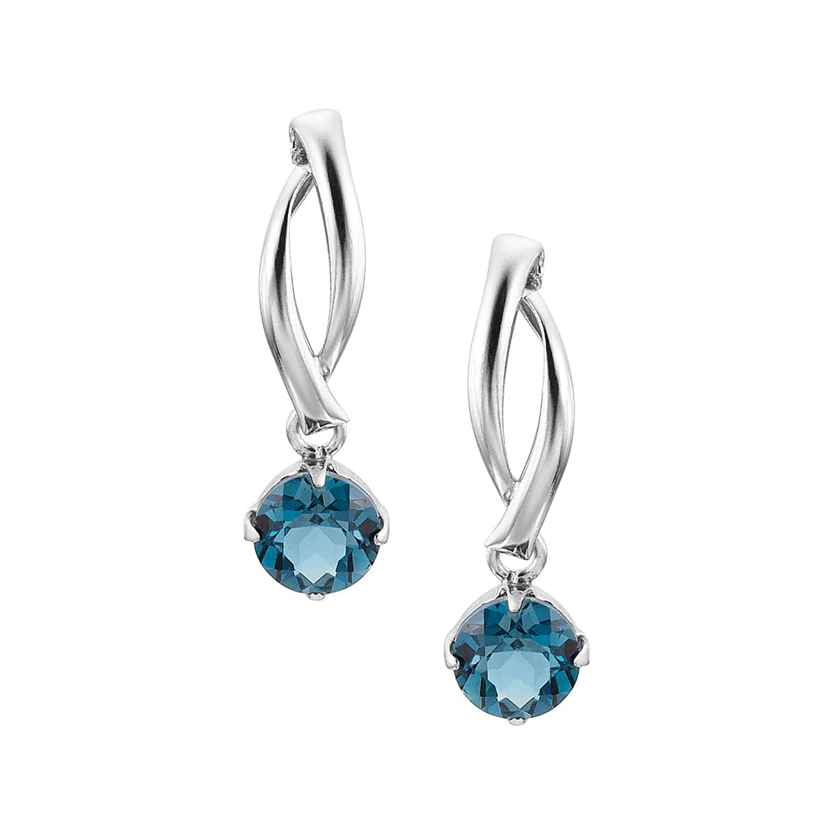 K10ホワイトゴールドアクアマリンピアス(RPE563-003)|TSUTSUMI