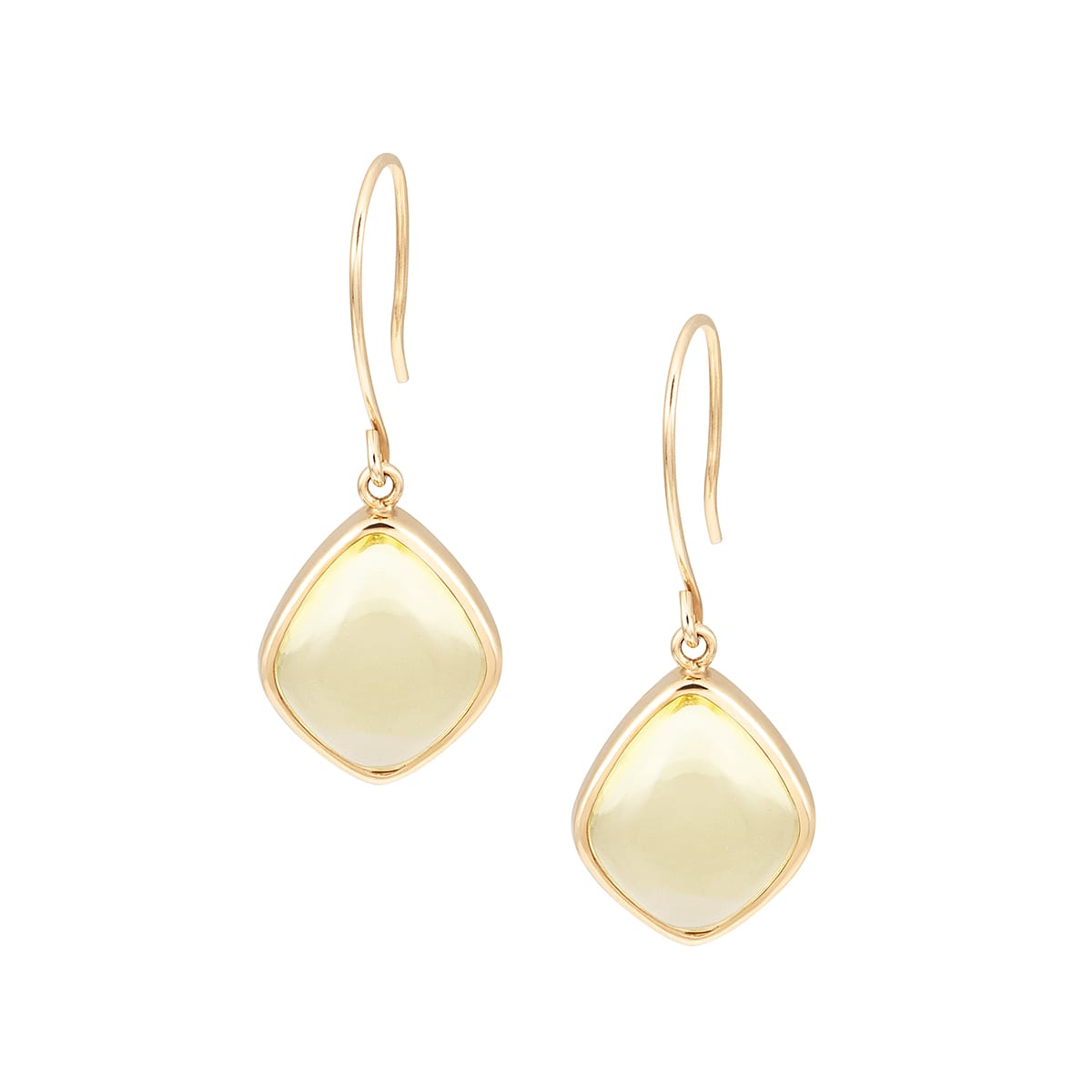 K10イエローゴールドレモンクォーツピアス(RPE559-003)|TSUTSUMI