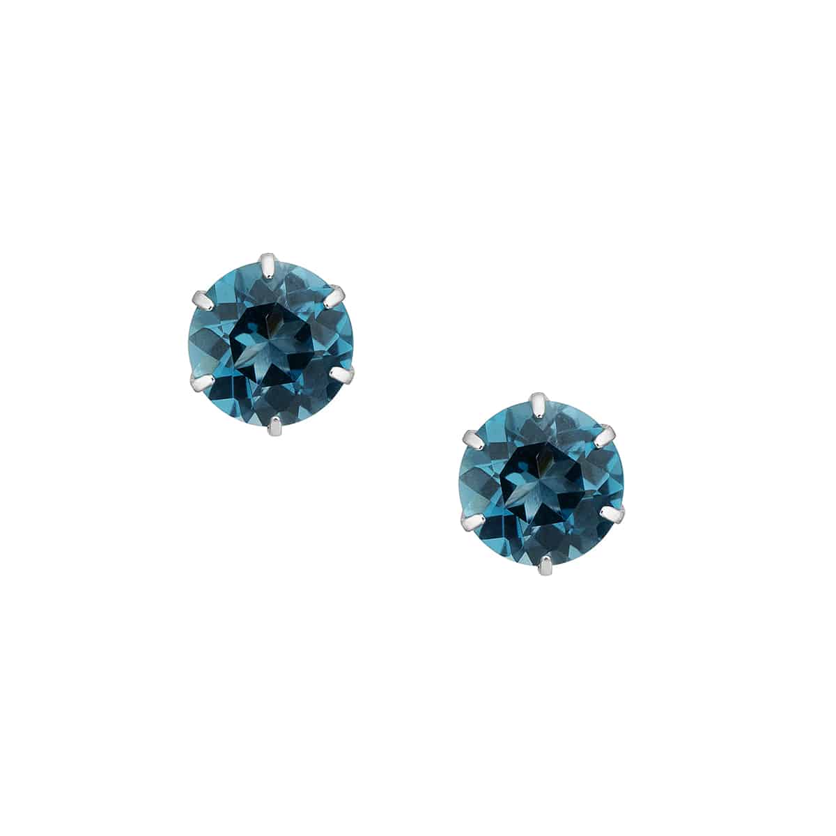 K10ホワイトゴールドロンドンブルートパーズピアス(RPE648-003