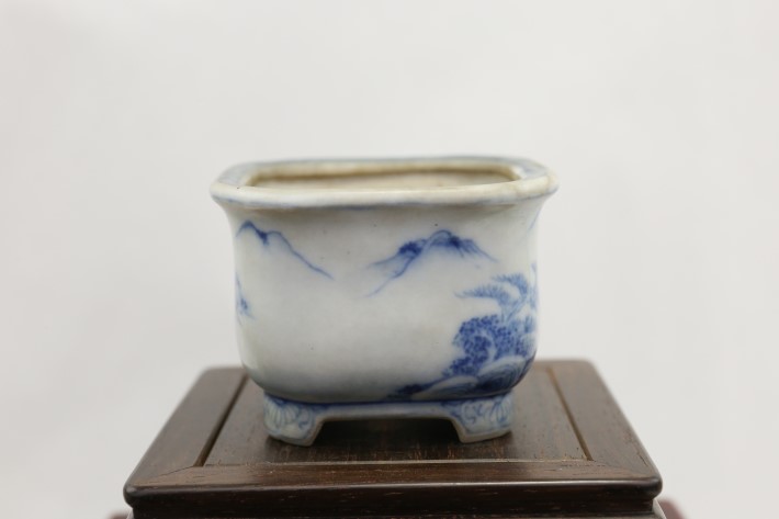 月香 高級盆栽鉢 A3633☆陶器鉢 ミニ盆栽 小品盆栽☆「送料無料」浦部