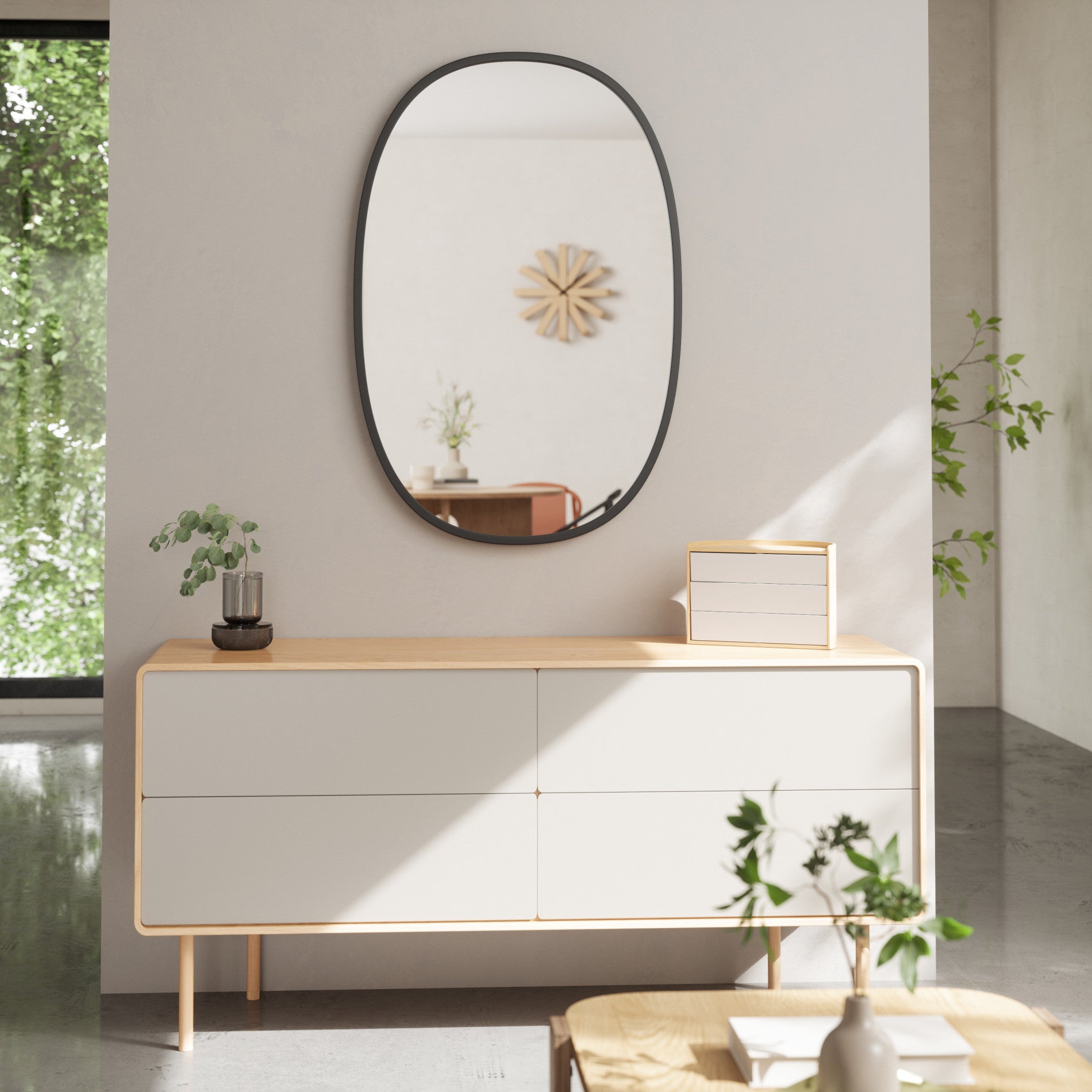 Hub Oval Mirror - Instantly Brighten Your Space with Hub | Umbra