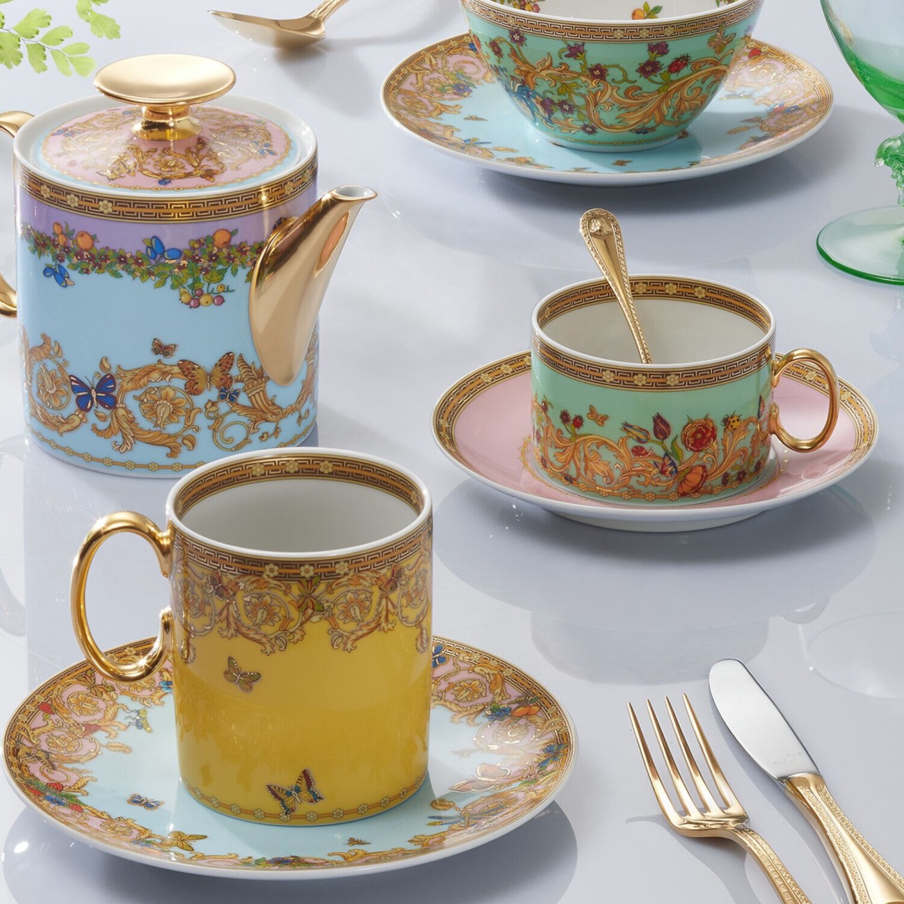 Le Jardin de Versace Tea Cup and Saucer Versace Rosenthal - Undomus