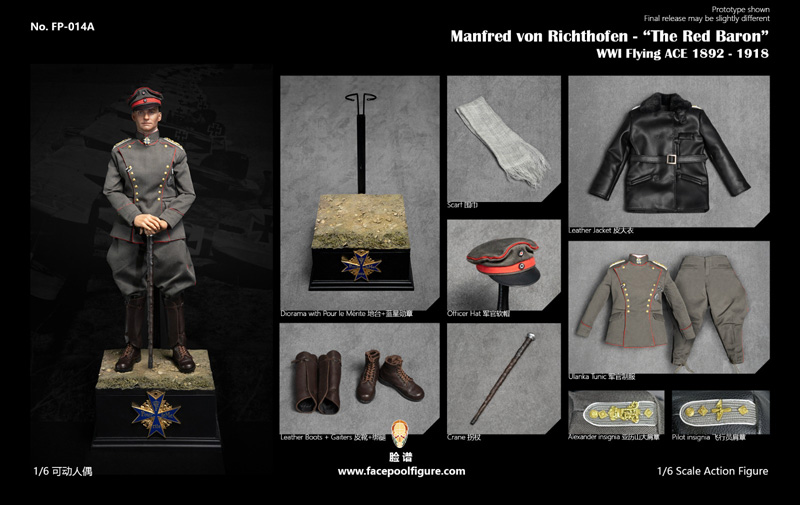 Facepoolfigure】FP014A 1/6 Manfred von Richthofen -“The Red Baron