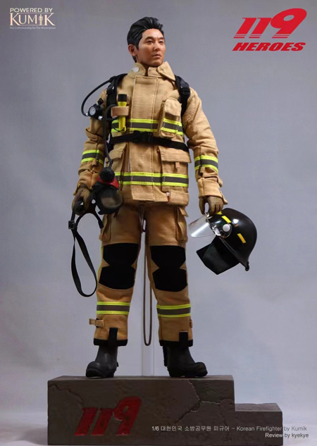Kumik】KMF23-F02A 1/6 119 Heroes Korean Firefighter 韓国 消防士 1