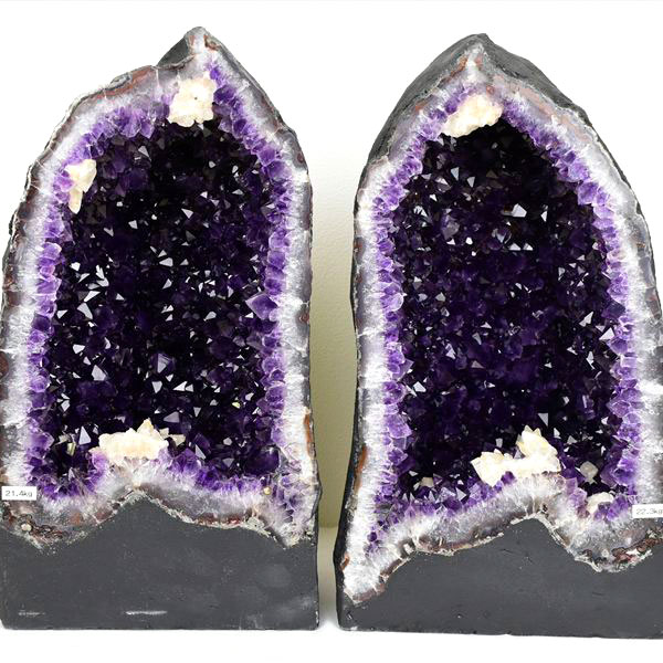 アメジスト ペアドーム アメジストジオード 紫水晶｜置物｜インテリア