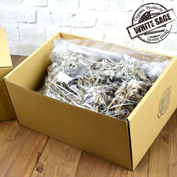 大容量・500gセット】ホワイトセージ（枝付きクラスター＆リーフ