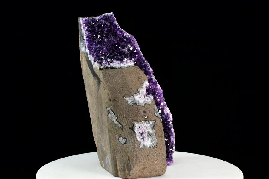 ウルグアイ産 アメジスト クラスター原石（カットベース・スタンド