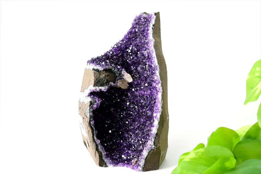 ウルグアイ産 アメジスト クラスター原石（カットベース・スタンド