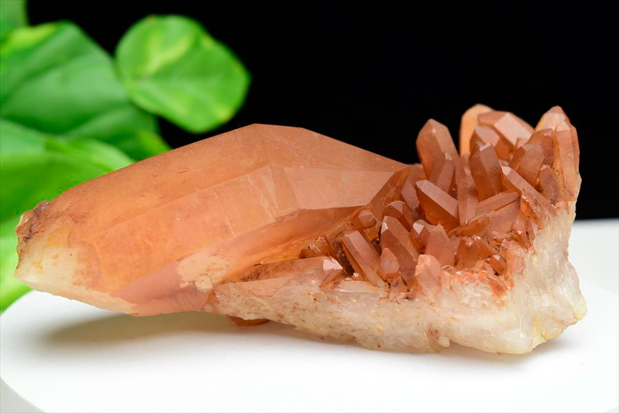 タンジェリンクォーツ（蜜柑水晶）タンジェリン水晶 クラスター