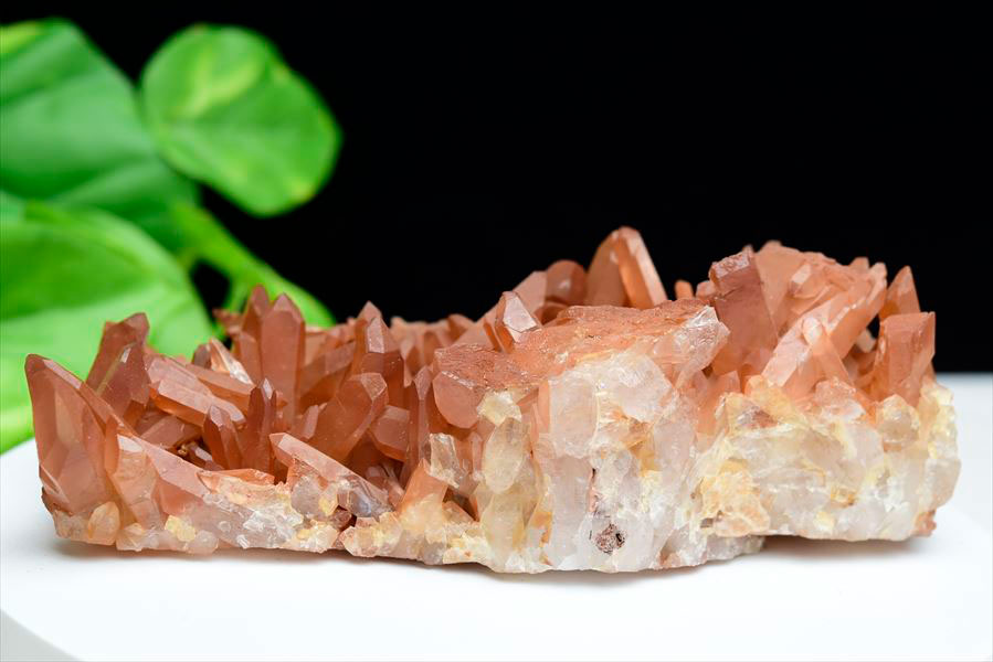 タンジェリンクォーツ（蜜柑水晶）タンジェリン水晶 クラスター