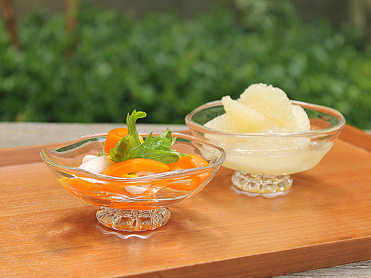 原光弘・硝子ガラスの六角小鉢／小皿/小鉢/豆鉢｜和食器・種類／和食器