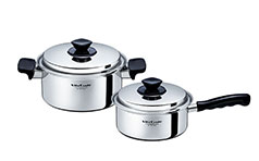 Sシリーズ 2点セット A [片手鍋 1.9L + 両手鍋 3.0L] | ビタクラフト