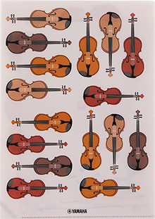 ヤマハ】 Orchestra Wポケットクリアファイル Contra-St デザイン