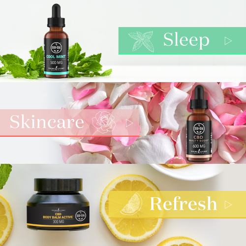 食品グレードと化粧品グレードのCBDでからだの内側と外側からダブルの