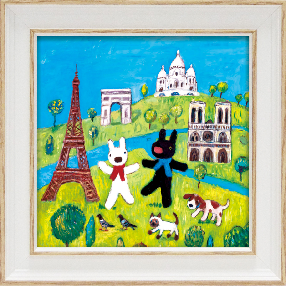 リサとガスパール アートフレーム「パリを巡る（Sサイズ