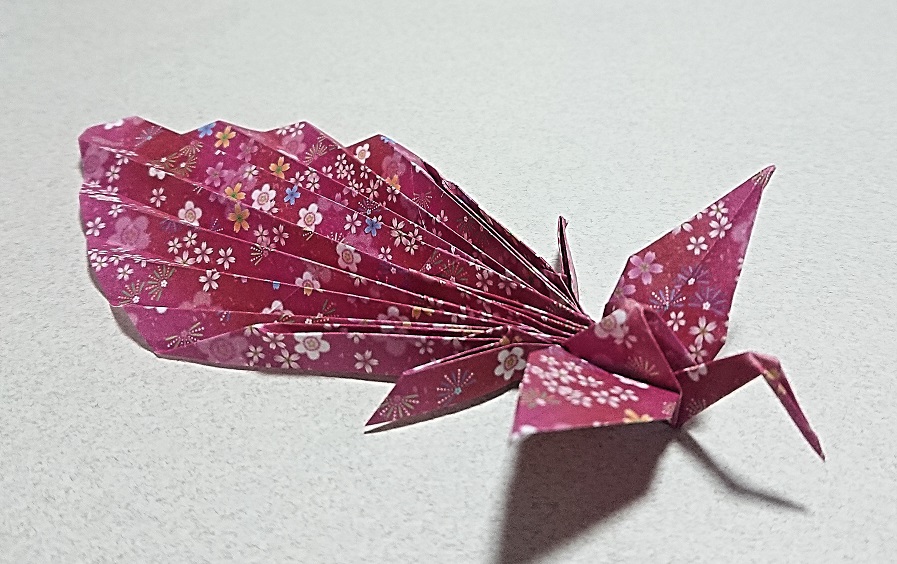 変形ツル／鳳凰（ほうおう）の作品解説 - 折り紙へ続く道