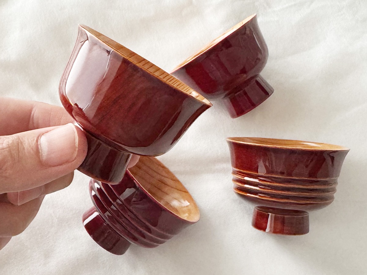 飛騨春慶塗 ぐい呑み（おちょこ）A (2025) - 飛騨高山の伝統工芸 飛騨