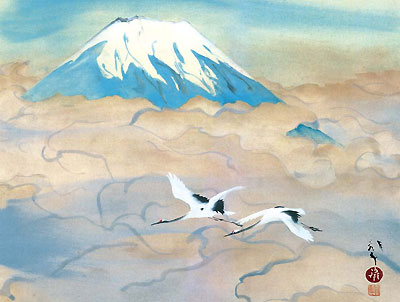 川端龍子作 日本の名画 舞鶴図