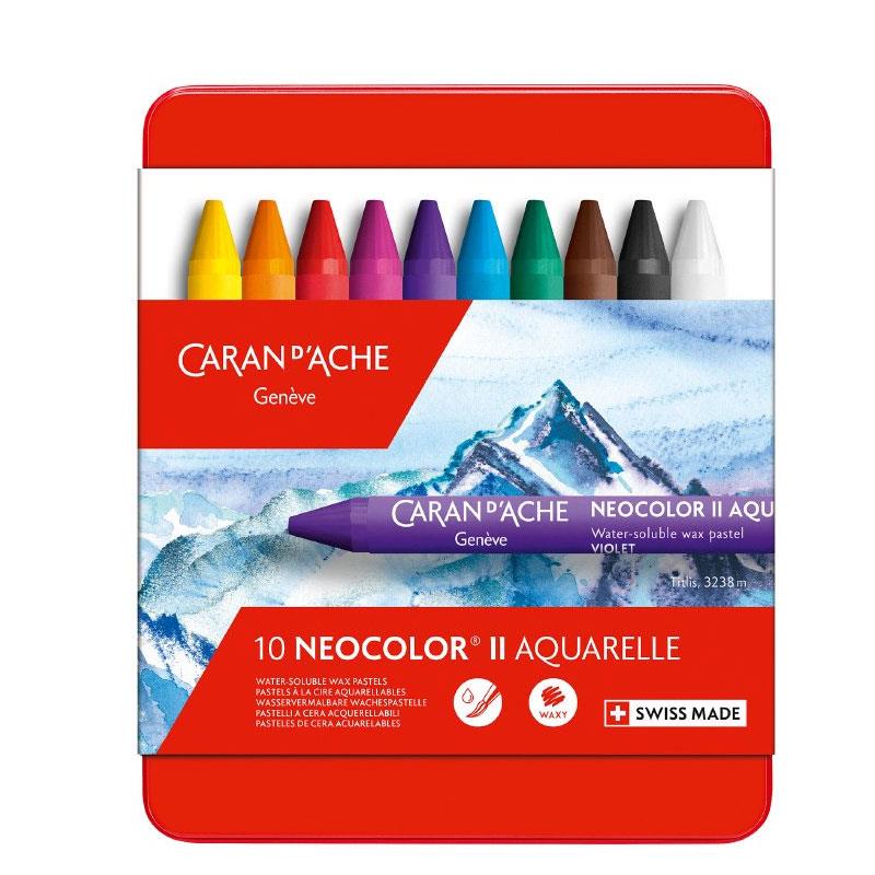 カランダッシュ ネオカラー2 水溶性クレヨン 10色セット 7500-310