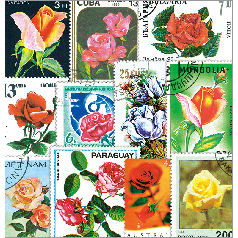 切手・趣味の通信販売｜スタマガネット バラ 50種(50種): 外国切手