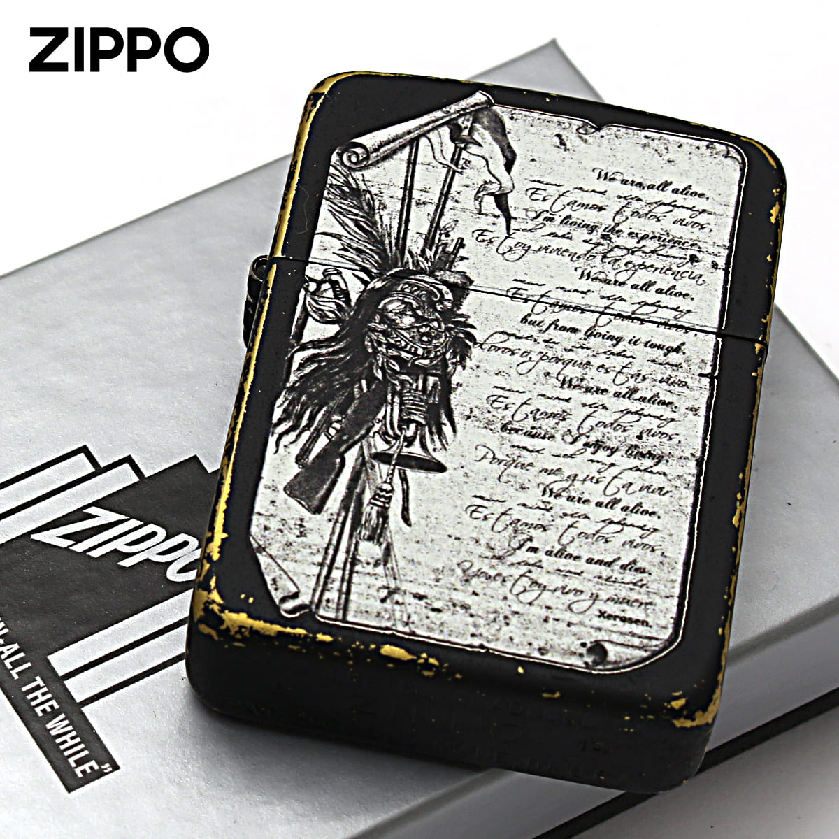 Zippo ジッポー 1941レプリカ ゼロセン XEROSEN ブラックマット Letter